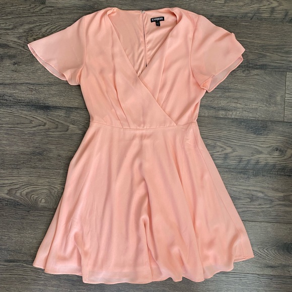 Express Dresses & Skirts - Flutter Sleeve Dress Wedding Guest, Homecoming, Vacation